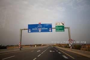 Autoroute coupée vers la Frontière Algérie-Maroc