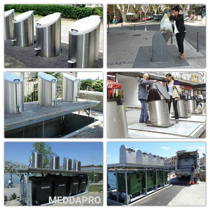 Conteneur de collecte d'ordures ménagères