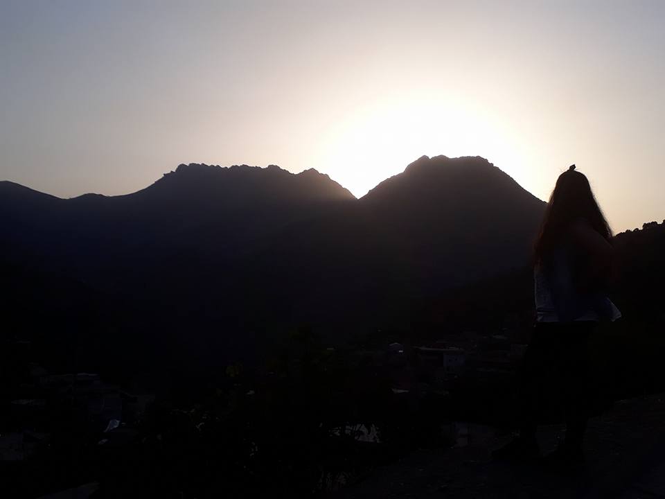 couché de soleil sur la région Ait Ouabane