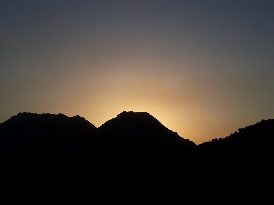 couché de soleil sur la région Ait Ouabane