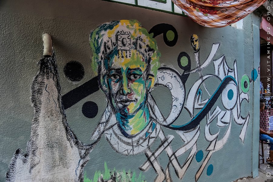 Fresque peinte au Festival international raconte-arts La 14e édition à Aït Ouabane