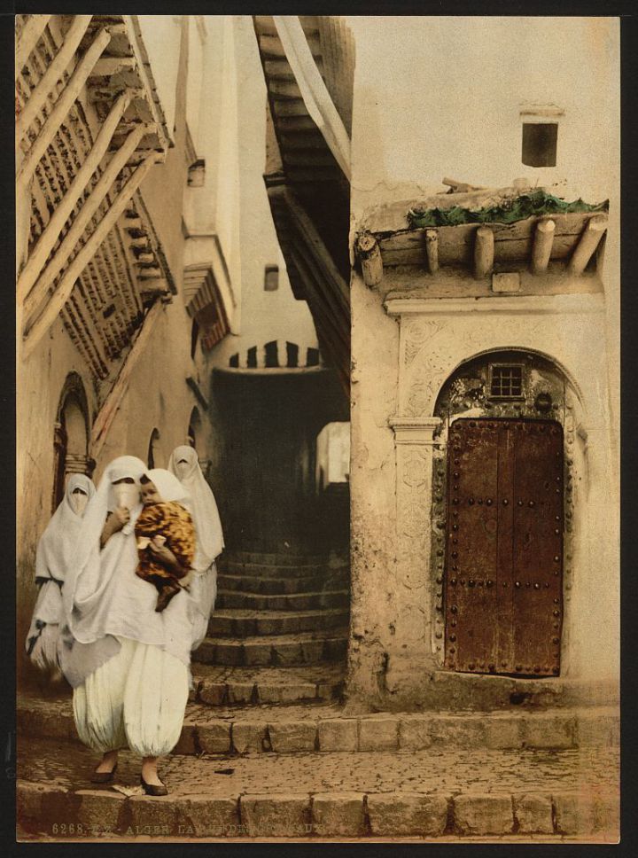 Rue des chameaux à Alger (Alger entre 1890 et 1899)