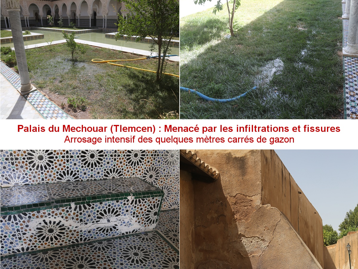 Le palais du Mechouar de Tlemcen menacé par les infiltrations