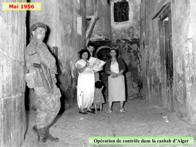 Mai 1956 Opération de contrôle dans la casbah d’Alger