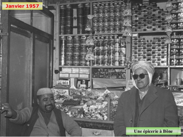Janvier 1957 Une épicerie à Bône