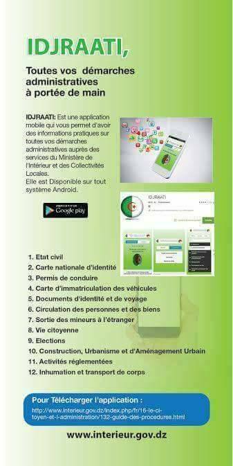 IDJRAATI  Mes démarches administratives sur tablette ou mobile