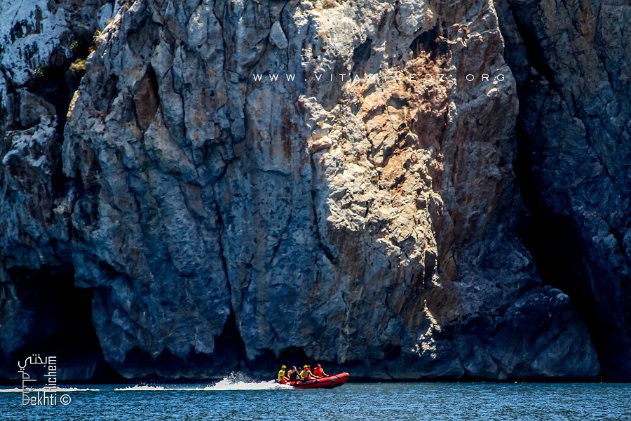 Tlemcen - En bateau De Sidna Youcha vers Barbajani, la plage sauvage