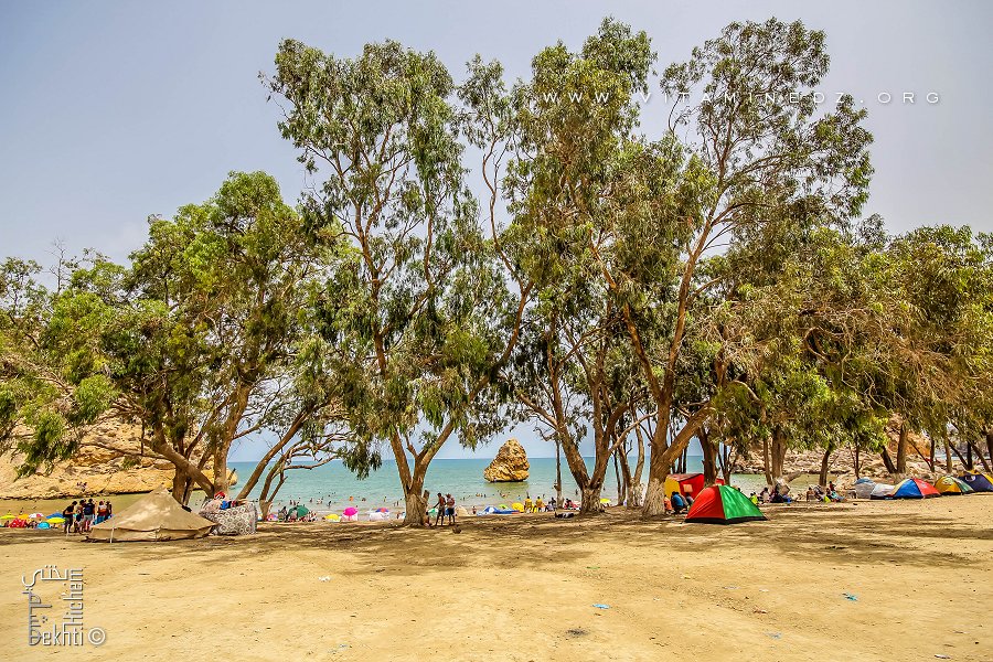 La plage de Port Say (moskarda 1) avec son rocher