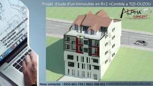 Etude d'un immeuble en R+2 +comble +sous sols