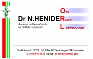 Dr HENIDER Naouel