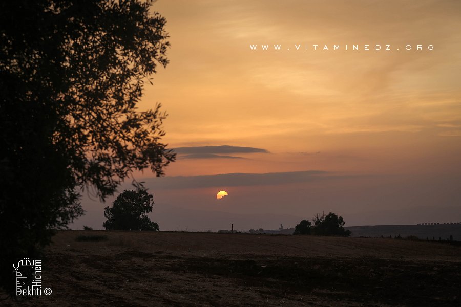 Coucher de Soleil à El Ghenaina (Commune Amieur, Tlemcen)