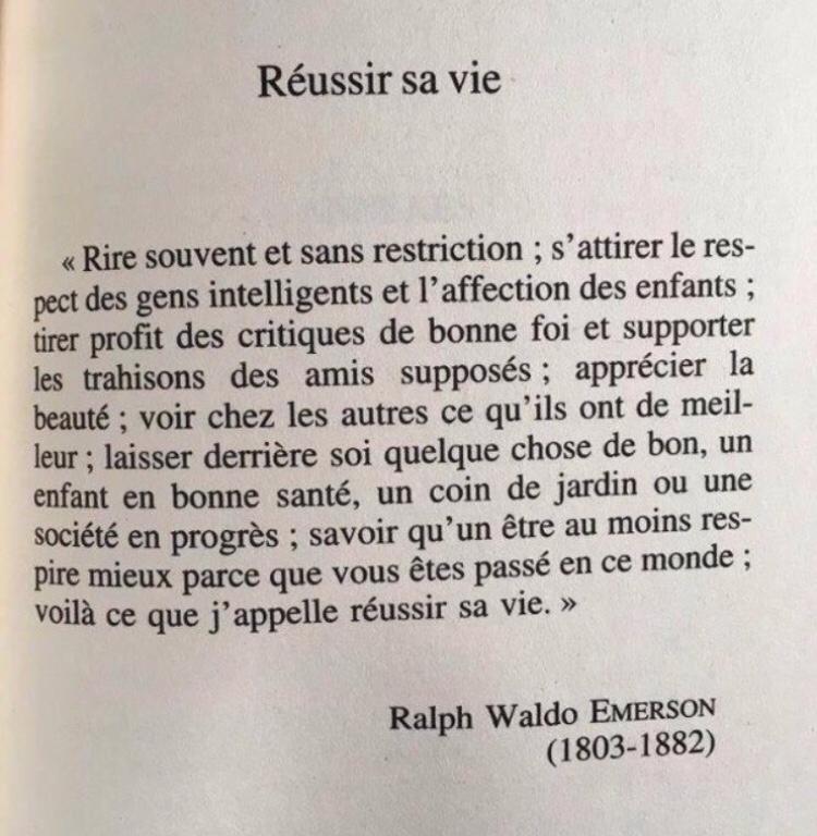 Réussir sa vie.