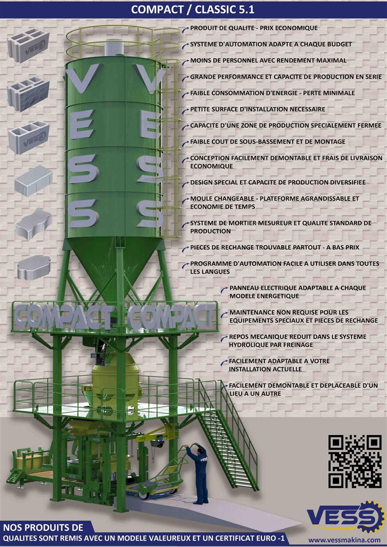 Machine De Fabrication de Parpaing Pavé Bordure Hourdis Agglos