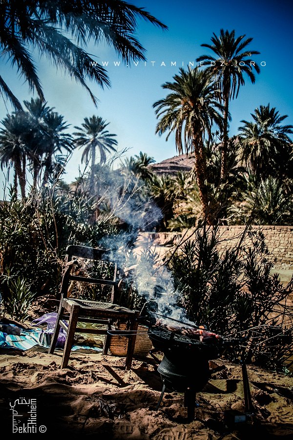 Un Barbecue dans la palmeraie de Moghrar