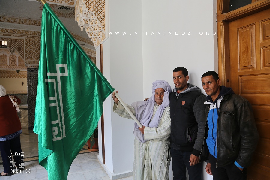 Représentants de la Zaouia El Alaouia au Colloque sur Ain El Hout au Palais de la culture de Tlemcen (Mai 2016)