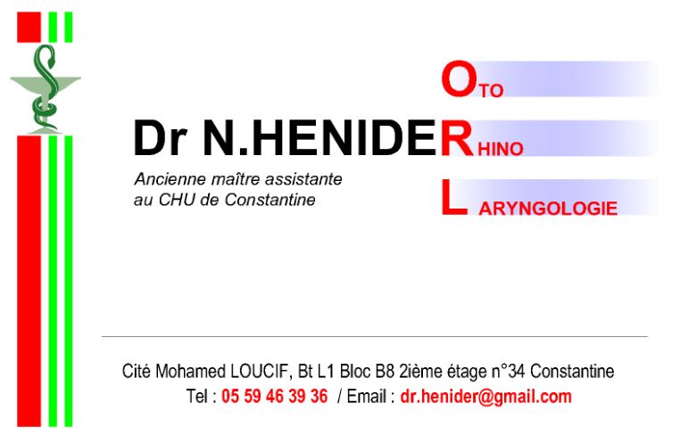 Dr HENIDER Naouel