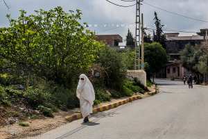 Femme en Haik au village de Ouzidan