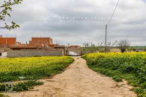 Village d'Ouzidane, avec ses champs sauvages et ses vergers