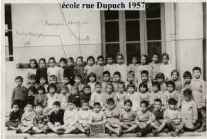 Ecole rue Dupuch Alger 1957