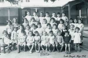 ECOLE CHAZOT A ALGER EN 1942