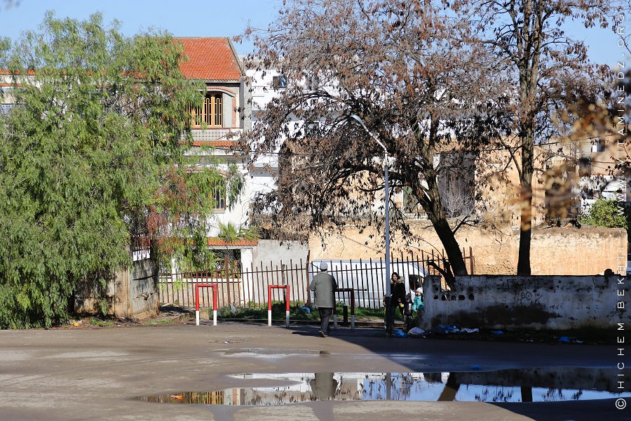 Voie ferré de Tlemcen, passage piétons non protégé