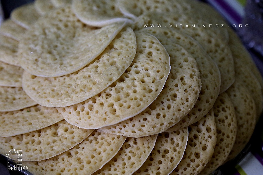 Beghrir au miel de Tlemcen
