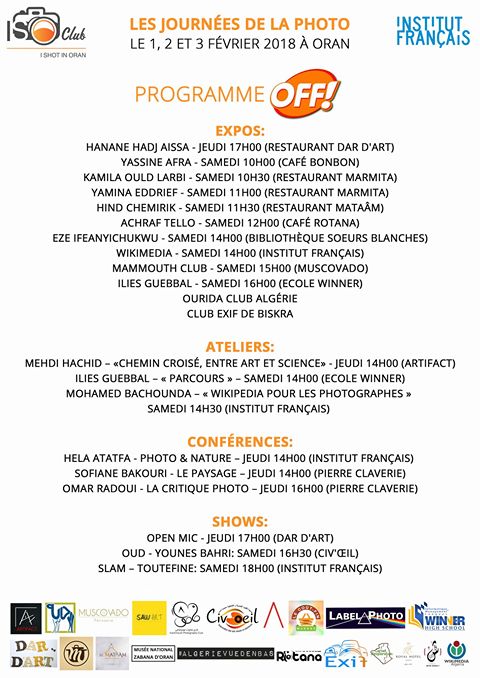 Oran – Au programme des Journées de la Photo en février
