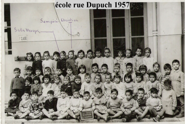 Ecole rue Dupuch Alger 1957