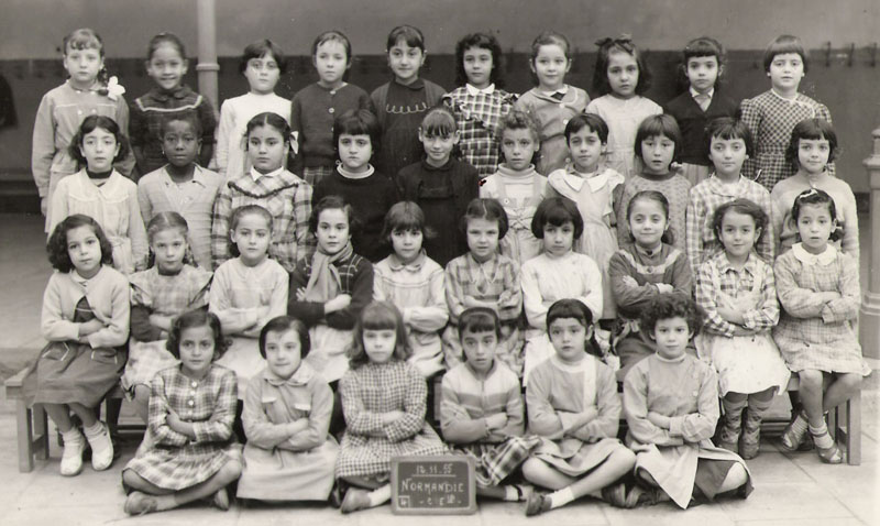 CE1 Ecole Normandie alger 1956