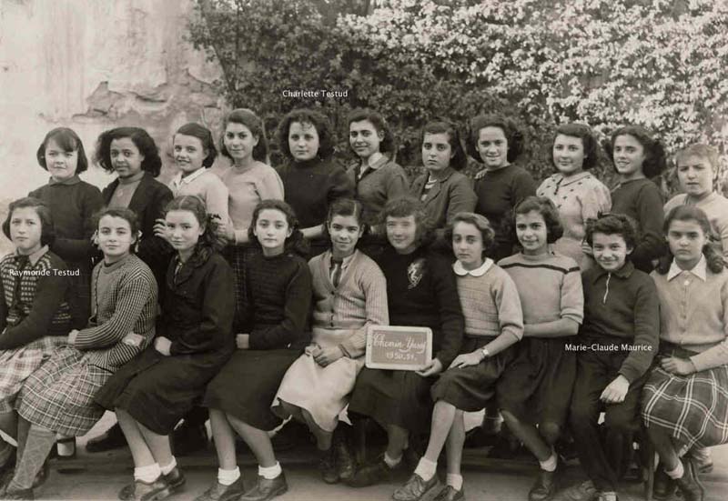 1950 ECOLE YUSUF A ALGER - classe des filles