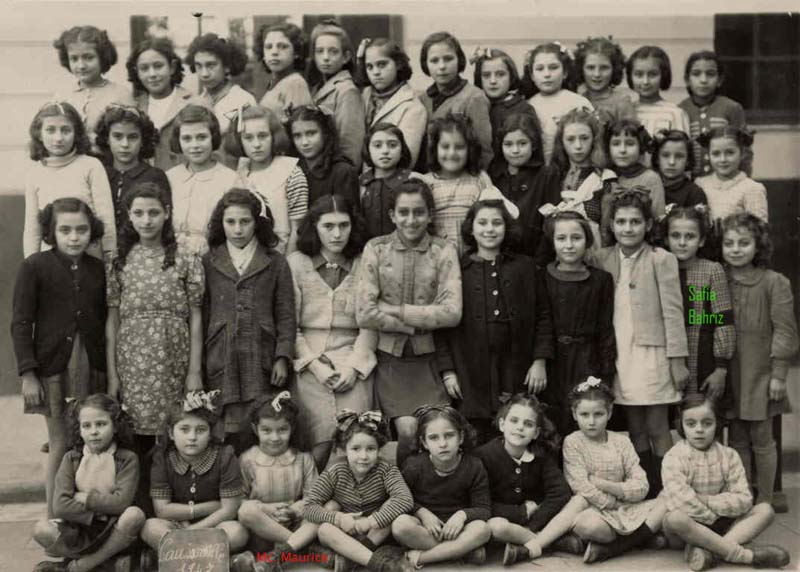 ECOLE CAUSSEMILLE A ALGER EN 1947