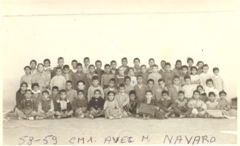 Ecoles d'Assi-bou-nif à Oran 1958/1959