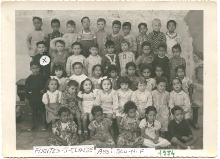 Ecoles d'Assi-bou-nif à Oran 1953/1954