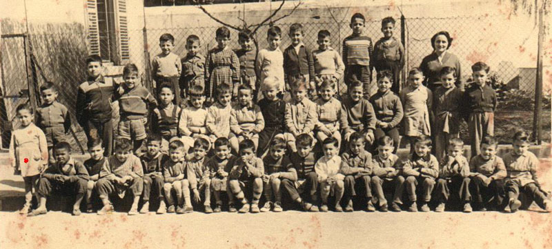 Ecole primaire Georges Lapierre d'Oran, datant du 13 avril 1956, cours préparatoire.