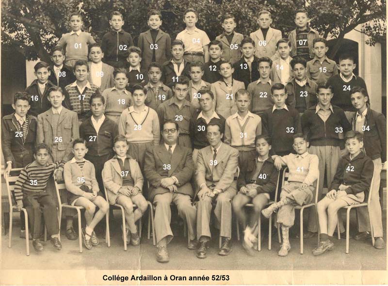Collège Ardaillon à Oran année 52/53