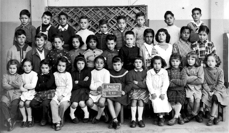 École Favier à Beaulieu - Alger, CE1-7 9 mars 1956
