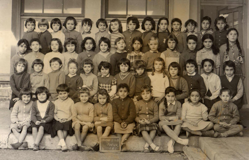Ecole Favier ..CE1 a Beaulieu Alger Année 1959 - 1960