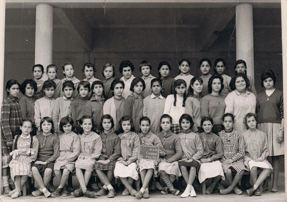 Ecole primaire de Cheragas le 22 février 1960 Classe CM2 et Certificat fin d'Etudes