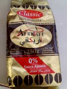 Nouvel emballage Africafé, 0% sucre ajouté
