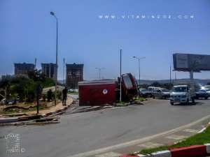 Un accident à la sortie de Tlemcen, camion des pompiers le 17.09.2016