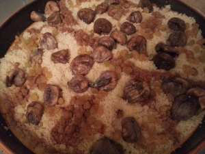 Couscous au miel et fruits secs (figues, raisins sechés) ...