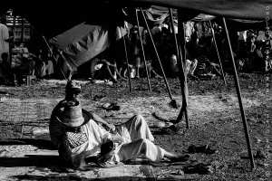 Habitant appréciant la Waada d'El Ghenaina (Commune d'Amieur - Tlemcen)