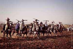 Cavaliers à la Waada d'El Ghenaina (Commune d'Amieur - Tlemcen)