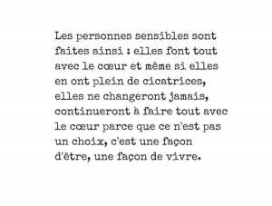 Les personnes sensibles