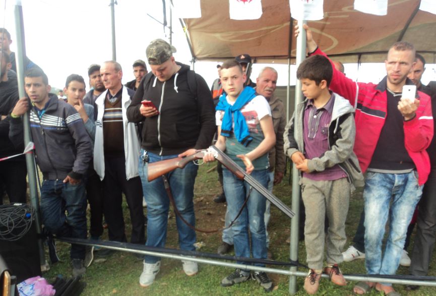 Tir au fusil de chasse