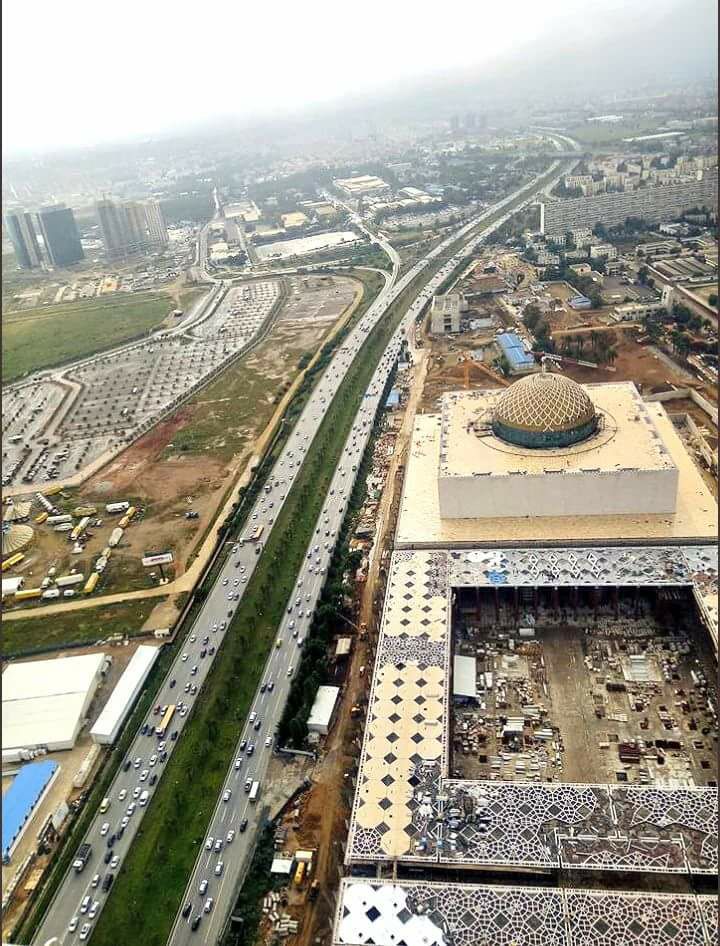 Vu aérienne sur la Grande Mosquée d'Alger