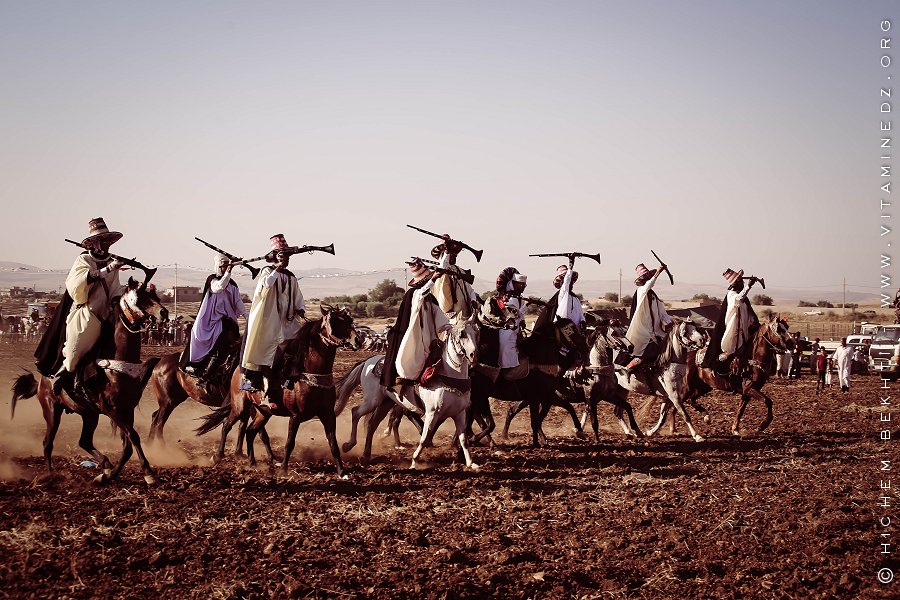 Cavaliers à la Waada d'El Ghenaina (Commune d'Amieur - Tlemcen)