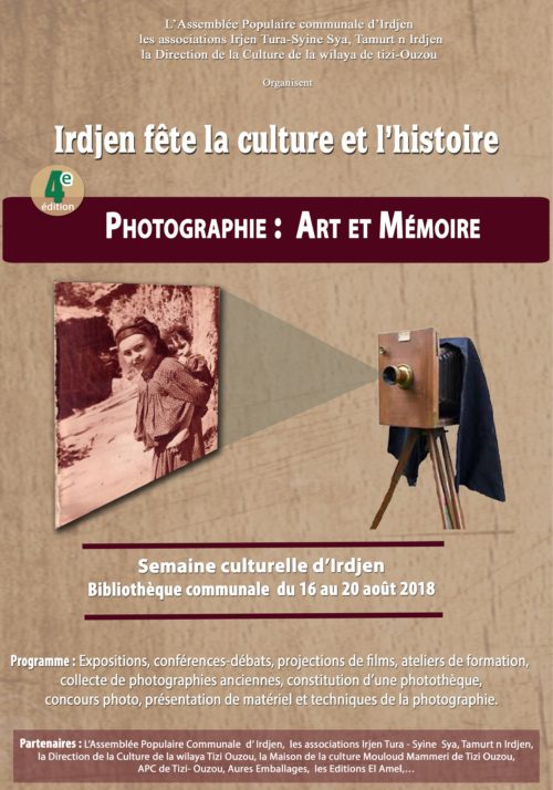 Irdjen fête la culture et l’histoire : Photographies pour l’art et la mémoire
