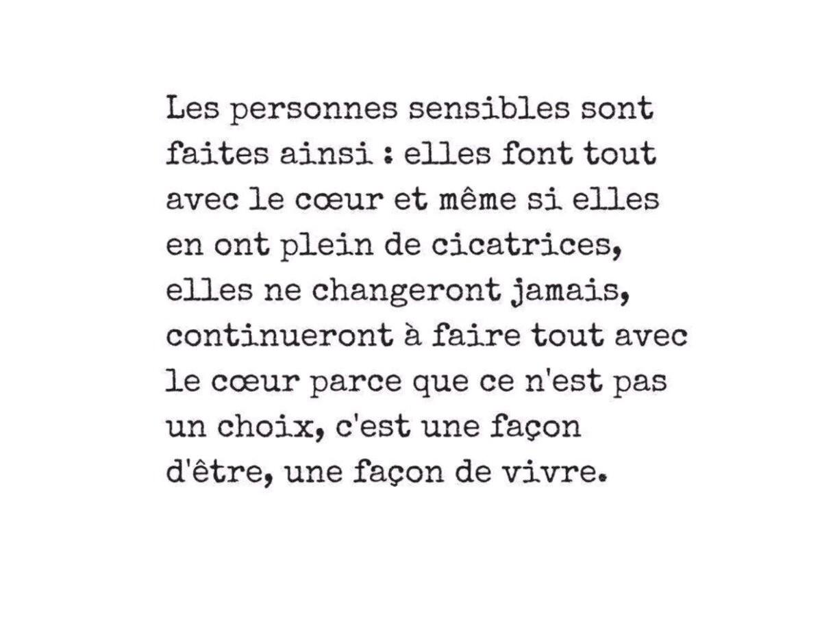 Les personnes sensibles