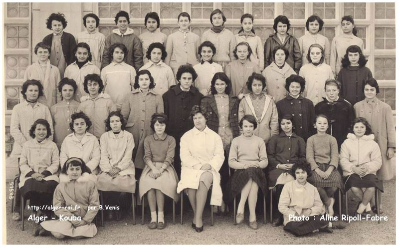 Lycée de jeune fille KOUBA 1960-1961 Alger